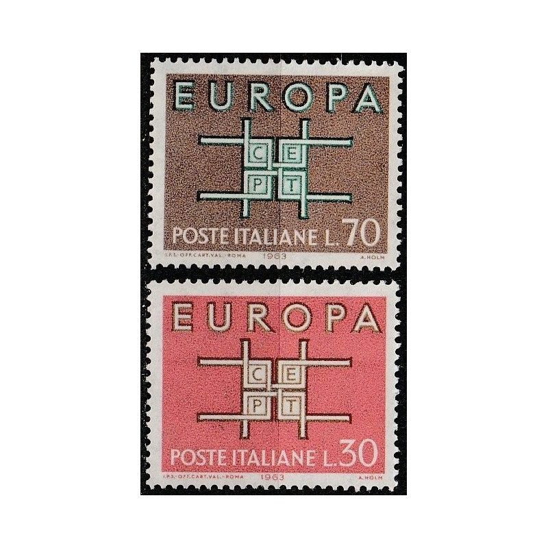 Italijos pašto ženklai (1963) - Fantastiškos Europa ženklų kainos‎