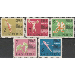 Albanijos pašto ženklai (1963). Europos čempionatai