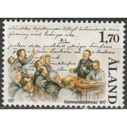 Alandų pašto ženklai (1987). Komunos susirinkimas