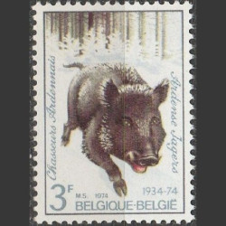 Belgijos pašto ženklai (1974). Medžioklė