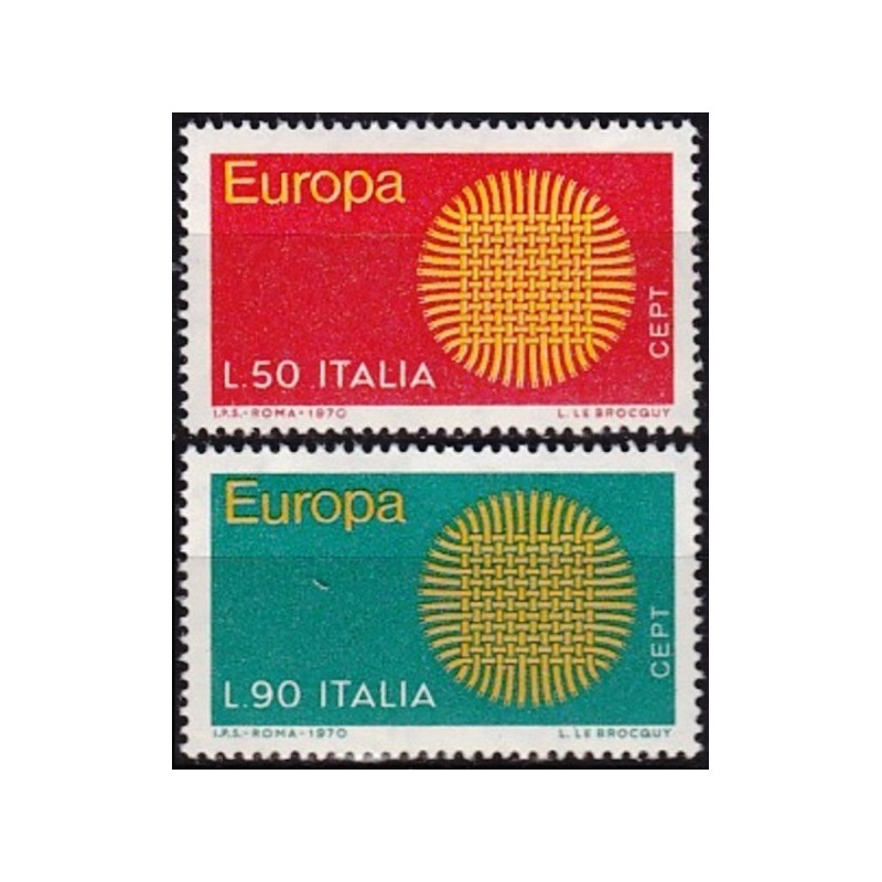 Italijos pašto ženklai (1970) - Fantastiškos Europa ženklų kainos‎