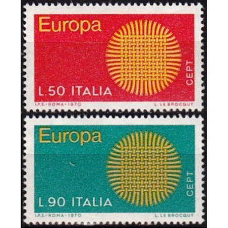 Italijos pašto ženklai (1970) - Fantastiškos Europa ženklų kainos‎