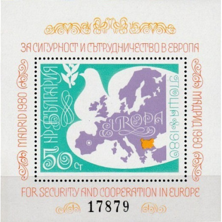 Bulgaria 1980. Organization for Security and Co-operation in Europe