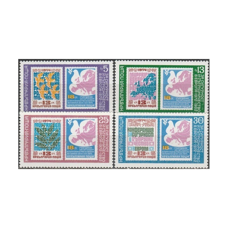 Bulgarijos pašto ženklai (1982). Ženklai ženkluose (ESBO konferencija)
