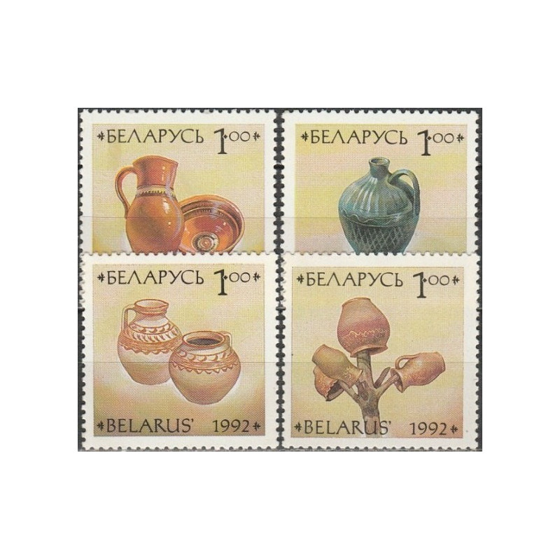 Baltarusijos pašto ženklai (1992). Tradiciniai keramikiniai indai