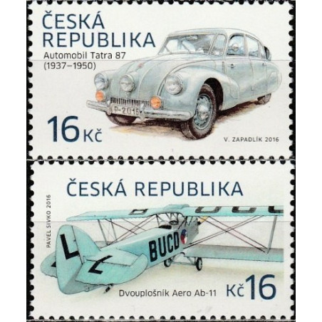 Czech Republic stamps (2016) for sale. History of Transport