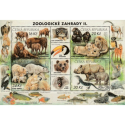 Čekijos pašto ženklai (2017). Zoologijos sodų gyvūnija
