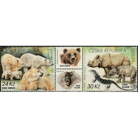 Čekijos pašto ženklai (2017). Zoologijos sodų gyvūnija
