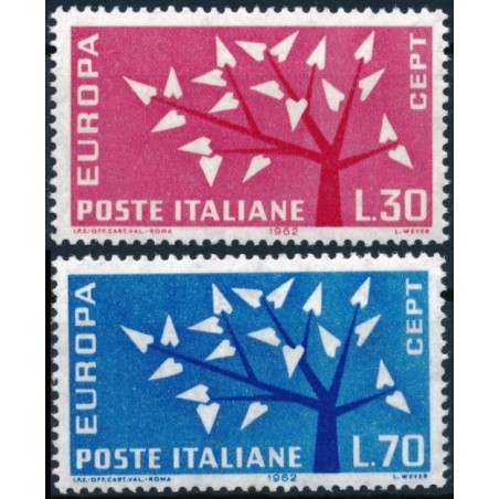 Italijos pašto ženklai (1962) - Fantastiškos Europa ženklų kainos‎