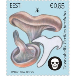 Estijos pašto ženklai (2017). Grybai (musmirės)
