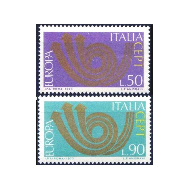 Italijos pašto ženklai (1973) - Fantastiškos Europa ženklų kainos‎