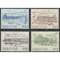 Farerų salų pašto ženklai (1987). Architektūra, klasikiniai pastatai
