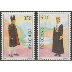 Farerų salų pašto ženklai (1989). Nacionaliniai kostiumai