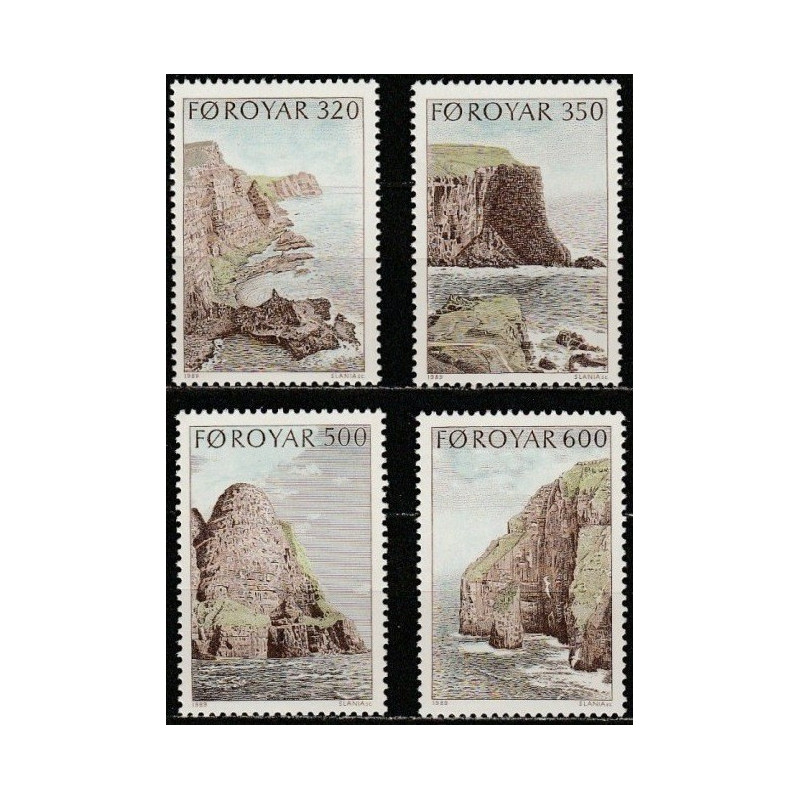 Faroe Islands stamps (1989) for sale. Natural landscapes