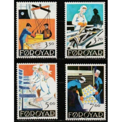 Farerų salų pašto ženklai (1990). Žuvininkystės pramonė