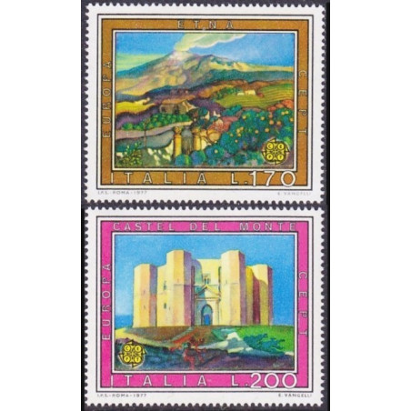 Italijos pašto ženklai (1977). Kraštovaizdžiai