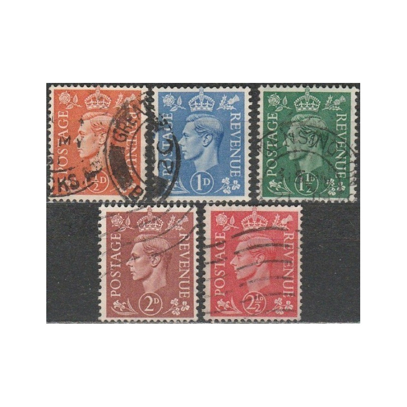 Didžiosios Britanijos pašto ženklai (1951). Karalius Jurgis VI