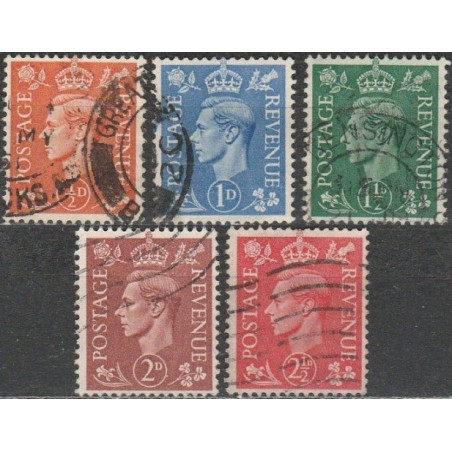 Didžiosios Britanijos pašto ženklai (1951). Karalius Jurgis VI
