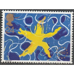 Didžiosios Britanijos pašto ženklai (1992). ES bendroji rinka