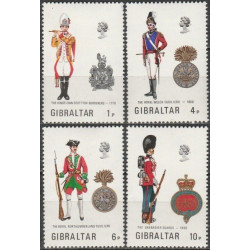 Gibraltaro pašto ženklai (1973). Kariuomenės uniformos