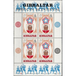 Gibraltaro pašto ženklai (1976). Amerikos revoliucijai 200 metų
