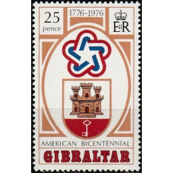 Gibraltaro pašto ženklai (1976). Amerikos revoliucijai 200 metų