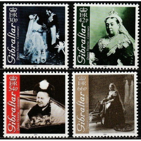 Gibraltar stamps (2001) for sale. Centenarry death of Queen Victoria