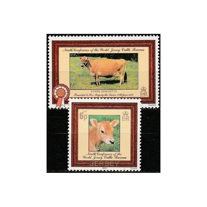 Jersey stamps (1979) for sale. Cows