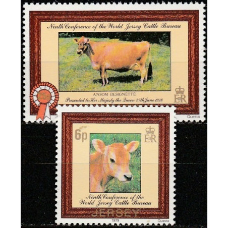 Jersey stamps (1979) for sale. Cows
