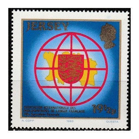 Jersey stamps (1983) for sale. National symbols