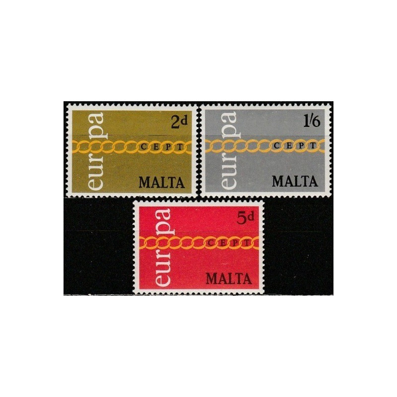 Maltos pašto ženklai (1971) - Fantastiškos Europa ženklų kainos‎