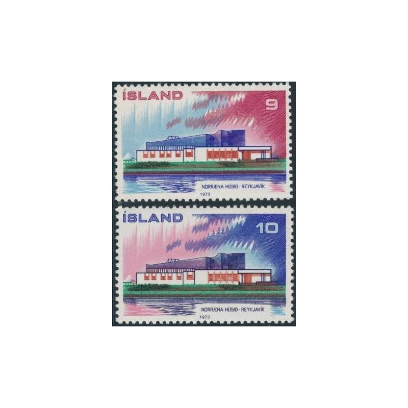 Islandijos pašto ženklai (1973). Architektūra (NORDEN pastatas)
