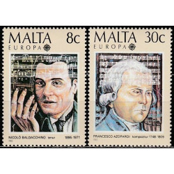 Maltos pašto ženklai (1985). Europos muzikos metai