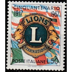 Italijos pašto ženklai (1967). Lions Clubs