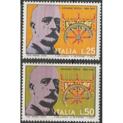 Italijos pašto ženklai (1972). Rašytojais