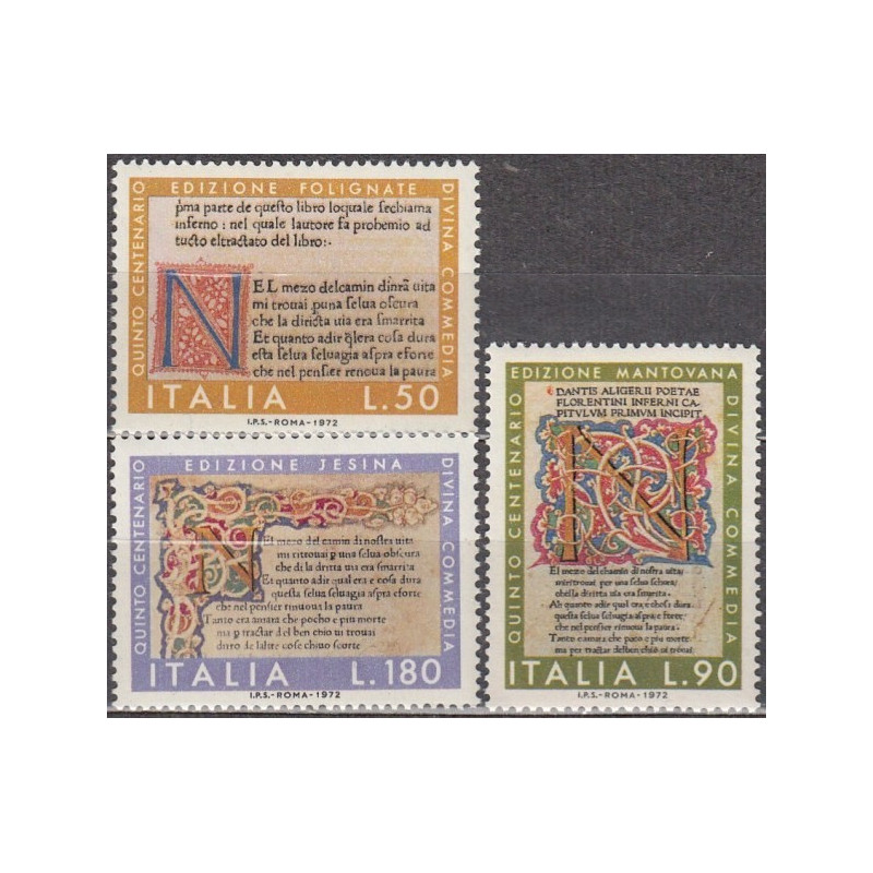 Italijos pašto ženklai (1972). Literatūros kūrinys