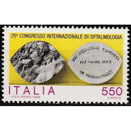 Italijos pašto ženklai (1986). Sveikatos prevencija