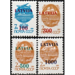 Latvijos pašto ženklai (1991). Standartinė serija
