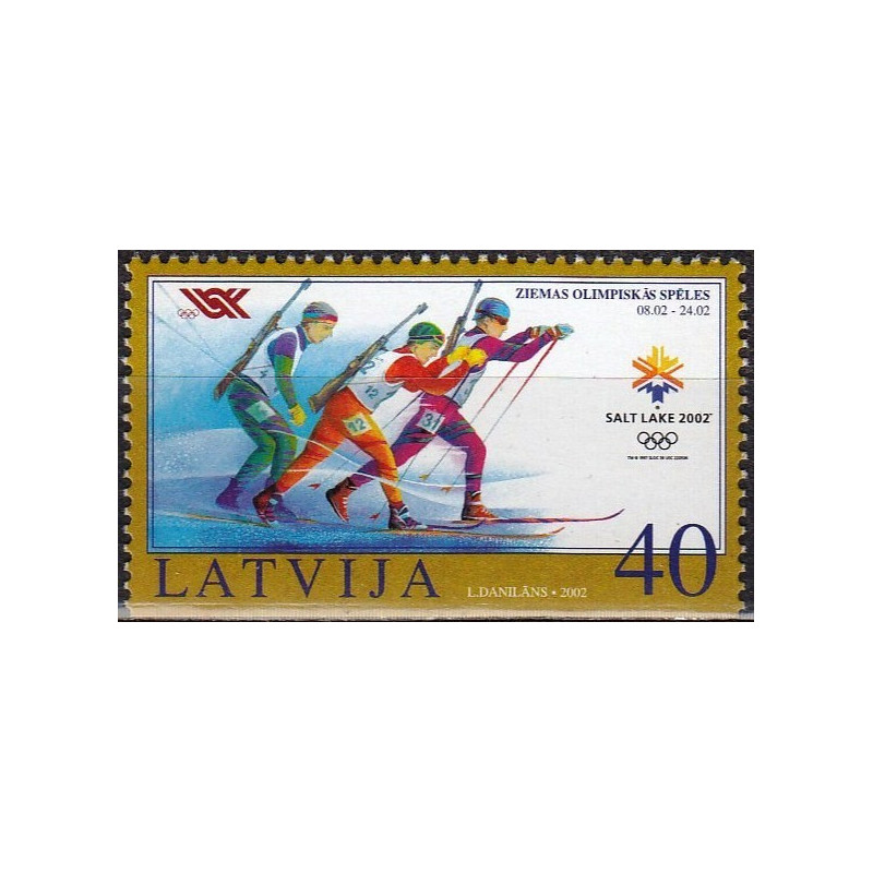 Latvia stamps (2002) for sale. Winter Olympics Salt Lake City