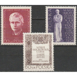 Lenkijos pašto ženklai (1967). Nobel premijos laureatai