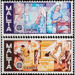 Maltos pašto ženklai (1976). Amatininkų rankdarbiai
