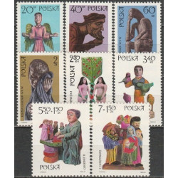 Lenkijos pašto ženklai (1969). Liaudies menas