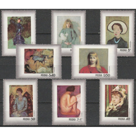 Poland stamps (1971) for sale. Women in paintings