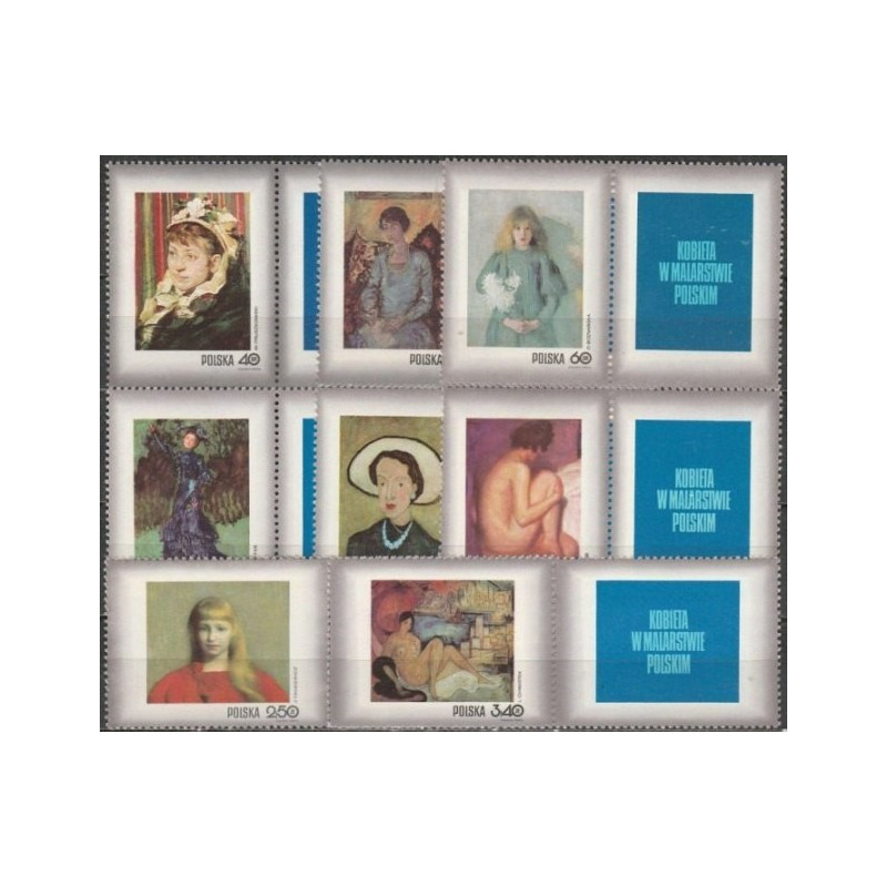 Poland stamps (1971) for sale. Women in paintings