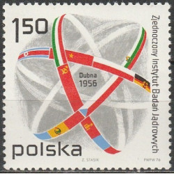 Lenkijos pašto ženklai (1976). Atominė energija
