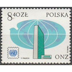 Lenkijos pašto ženklai (1976). Jungtinės tautos