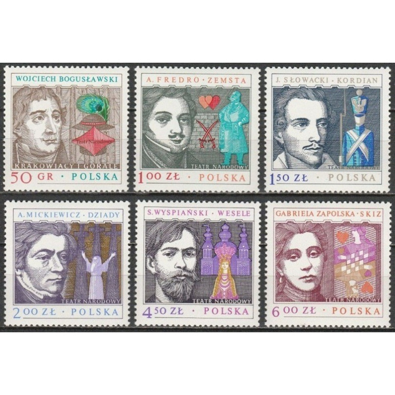 Lenkijos pašto ženklai (1978). Rašytojai, dramaturgai