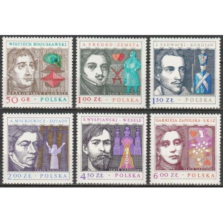 Lenkijos pašto ženklai (1978). Rašytojai, dramaturgai