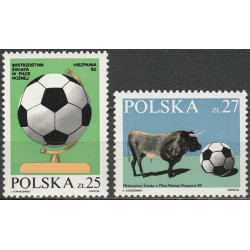 Lenkijos pašto ženklai (1982). FIFA Pasaulio taurė Ispanijoje