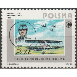 Lenkijos pašto ženklai (1984). Aviacijos istorija